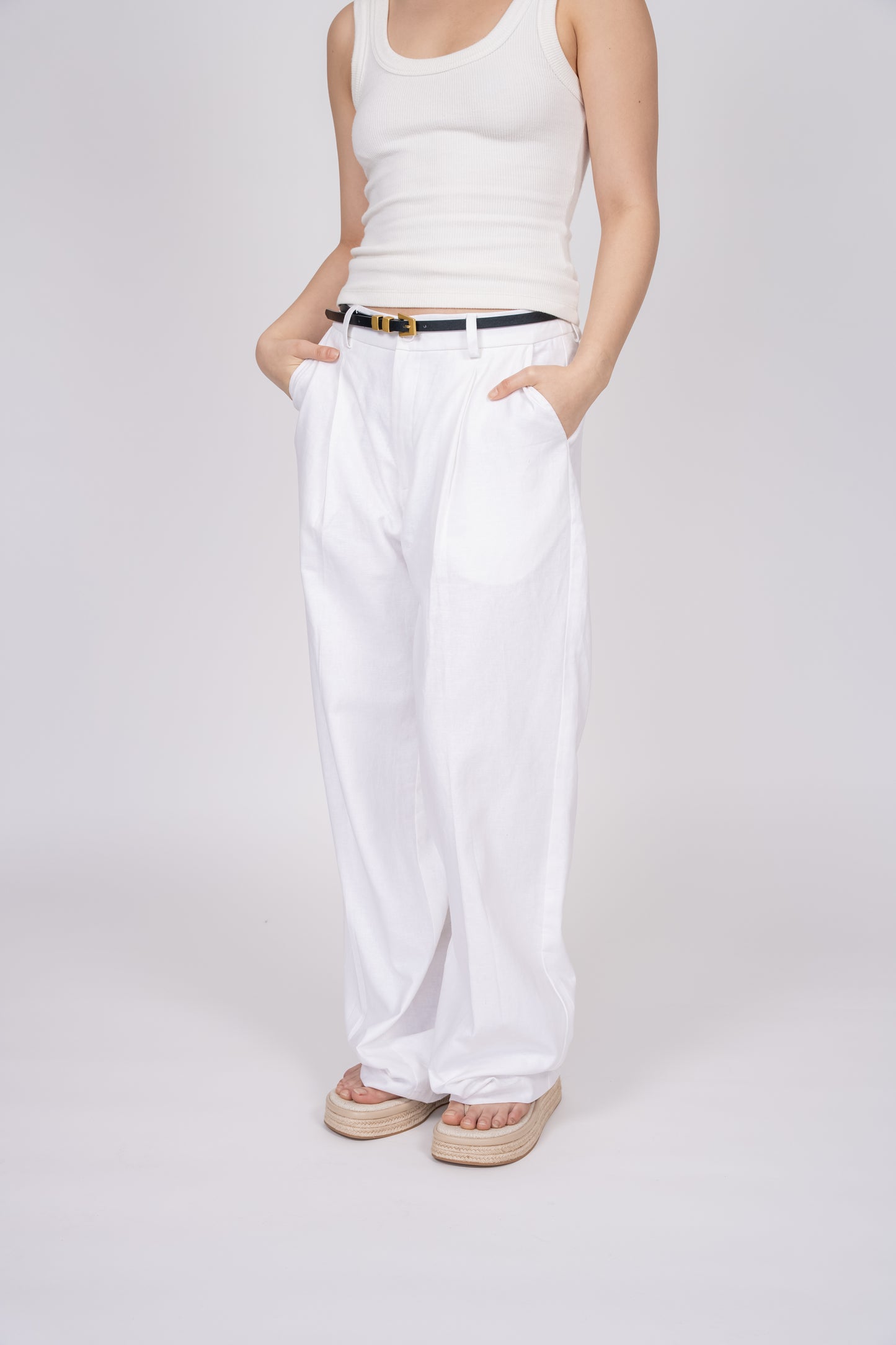 COMING SOON  Ilena Linen Pant White