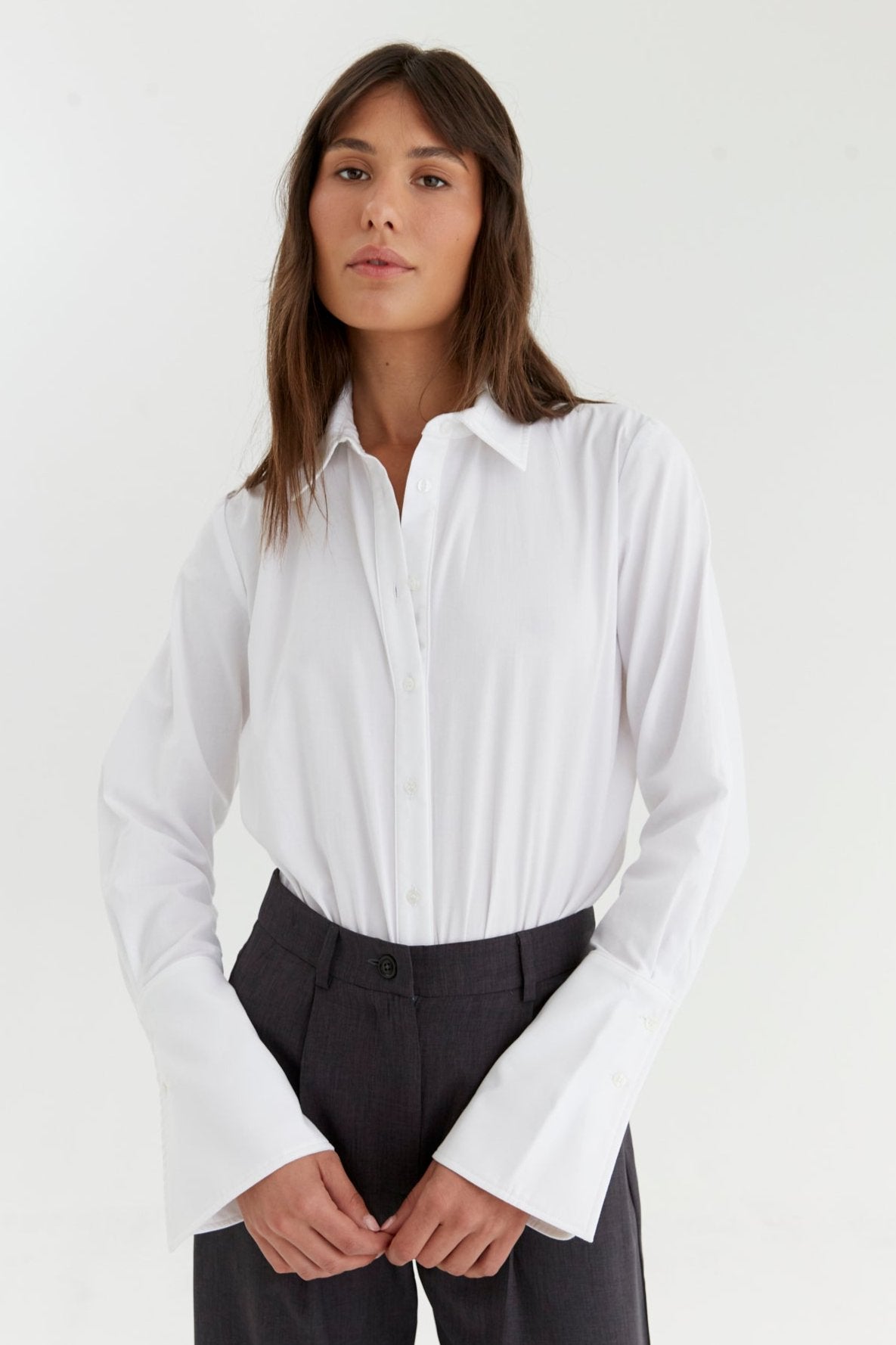 Mathilde White Shirt Bodysuit